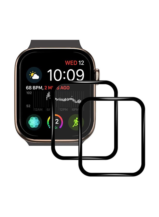 3Piece Tempered Glass Screen Protector 3D For Apple Watch 6/5/4 44mm Clear - Image 1